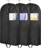 KIMBORA 35" Garment Bags for Hanging Clothes Travel, 4" Gusseted Suit Bags for Closet Storage Mens Garment Protector Cover for Coats, Jackets, Shirts (3 Packs)