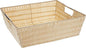 Whitmor Rattique Shelf Tote, 13"D x 15"W x 5"H, Latte
