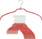 Mawa Reston Lloyd Silhouette Ultra-Thin Series, Non-Slip Space Saving Shirt Hanger, Style 42/FT, Pack of 20, Red, 20 Piece