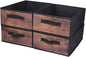 Clothings Collapsible Storage Bins, Foldable Organizers and Storage Baskets Cube Storage Bin for Bedroom Living Room (4 Pack, MZWL, 15.4x11.4x5.5inch)