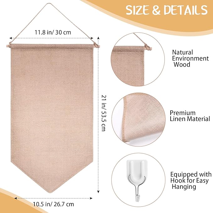 VitalCozy Pin Wall Display Banner with Butterfly Clutch Tie Tacks Enamel Pin Display Blank Canvas Display Metal Pin Backs Pin Organizer for Jewelry Lapels Badges Buttons Collection(Khaki)