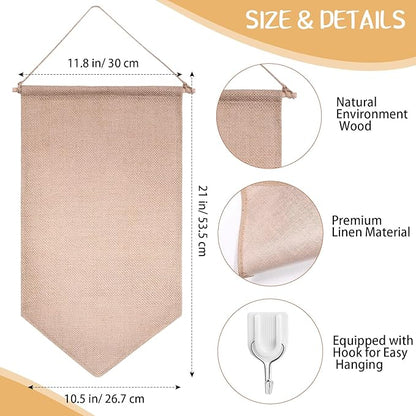VitalCozy Pin Wall Display Banner with Butterfly Clutch Tie Tacks Enamel Pin Display Blank Canvas Display Metal Pin Backs Pin Organizer for Jewelry Lapels Badges Buttons Collection(Khaki)
