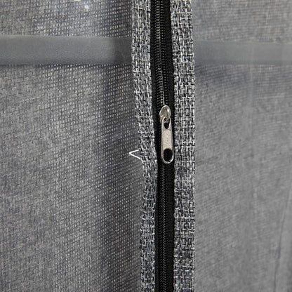 Household Essentials Hanging Zippered Garment Storage Bag with Clear Vision Front, Set of 2, Graphite Gray