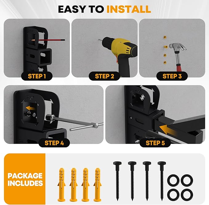 Wall Mount Hitch Receiver 2 Inch, 400LB Trailer Hitch Wall Mount Storage, Bike Rack Hitch Wall Mount Vertical, Wall Mounted Trailer Hitch Receiver Rack Stash for Bicycle Ski Cargo Storage Organizer