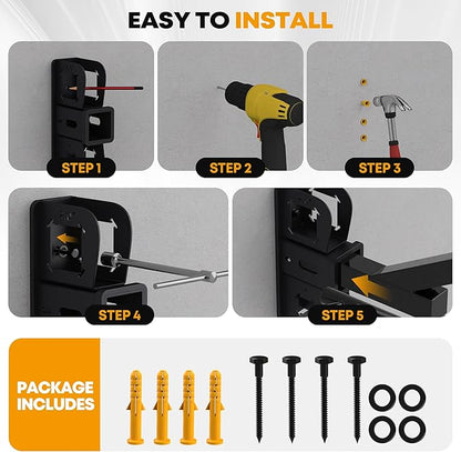Wall Mount Hitch Receiver 2 Inch, 400LB Trailer Hitch Wall Mount Storage, Bike Rack Hitch Wall Mount Vertical, Wall Mounted Trailer Hitch Receiver Rack Stash for Bicycle Ski Cargo Storage Organizer