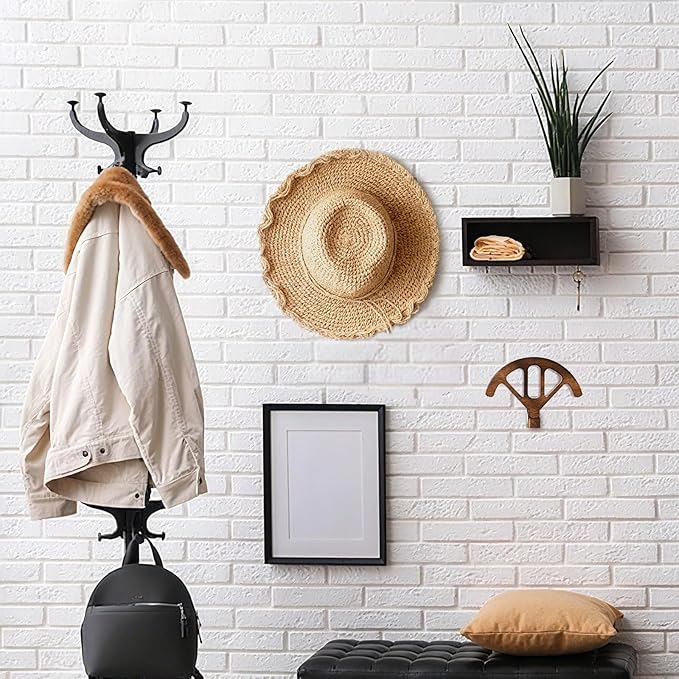 Cowboy hat stand, wall mounted adjustable stand that can maintain the original shape of items, wooden wall mounted cowboy hat display stand