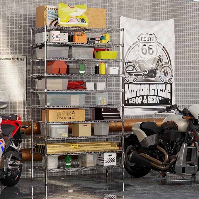 21" Deep x 48" Wide x 86" Height Wire Shelving Kit | 10-Tier | NSF Commercial Storage Rack Unit