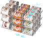 Can Organizer for Pantry Soda Can Organizer Automatic Rolling Food Pantry Storage Rack Can Dispenser for Fridge Holds 36 Cans, Fits 5.8-Inch Soda and Can, Set of 9