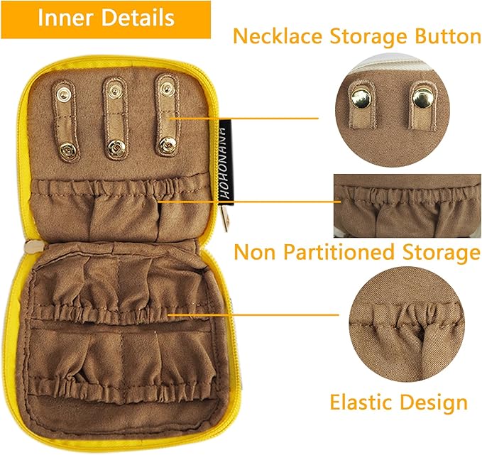 Travel Jewelry Case Small Jewelry Organizer Purse Jewelry Bag Women Christmas Gifts Jewelry Purse for Bracelet Rings Earring Necklace
