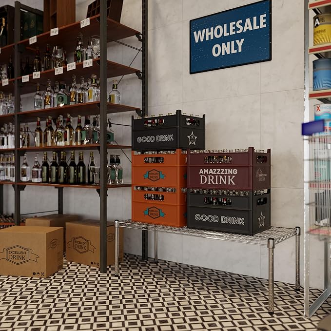 18" Deep x 42" Wide x 14" Height Wire Shelving Kit | 1-Tier | NSF Commercial Storage Rack Unit
