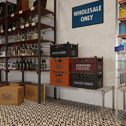 18" Deep x 42" Wide x 14" Height Wire Shelving Kit | 1-Tier | NSF Commercial Storage Rack Unit