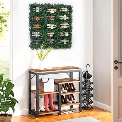 SNOWSTAR Green Grass Claw Clip Organizer Holder, 20x20 inch Hair Clip Stand for Women and Girls, Wall Decor Display