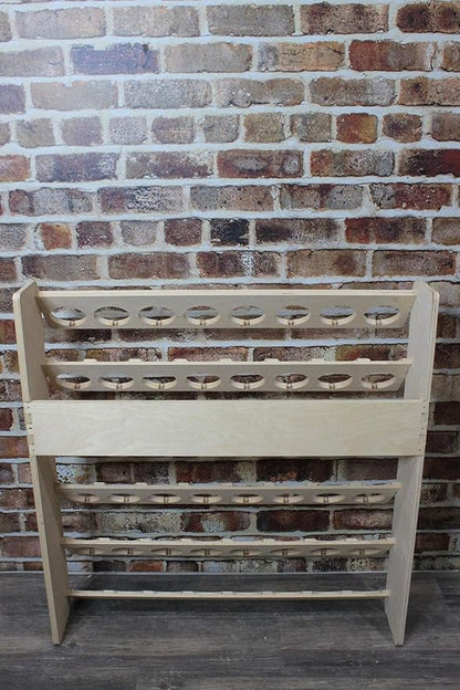 Spray Can Lube Holder Organization Storage Rack Wood Shelf Case Organizer 40-Slot Plywood
