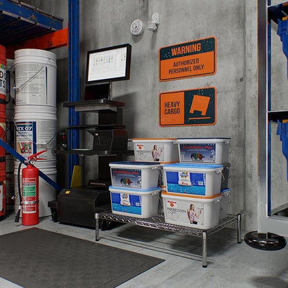 24" Deep x 36" Wide x 8" Height Wire Shelving Kit | 1-Tier | NSF Commercial Storage Rack Unit