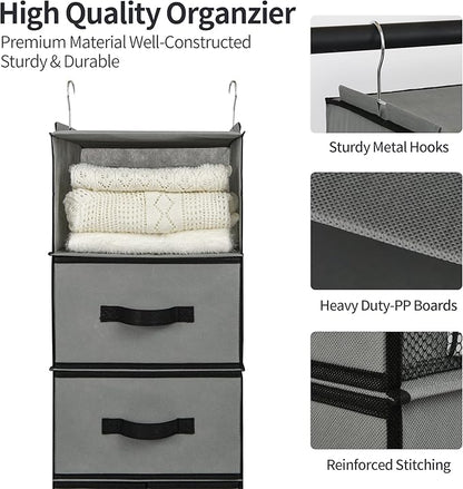 GRANNY SAYS Bundle of 1-Pack Baby Closet Organizer & 1-Pack Hanging Storage Shelves