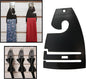 Black Neck Tie Hangers for Retail, Economic Plastic Tie Hooks, 1000 Pack
