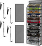 Kotkn Over The Door Shoe Organizer with 12 Large Breathable Pockets - Durable Hanging Storage for the Entire Family's Shoes (Gray)