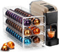 3 Layers Clear Acrylic Coffee Pod Drawer for Nespresso Vertuo 60 Pod Double Sided Pull Out Organizer