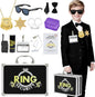 Ring Security Wedding Ring Bearer Aluminum Briefcase-Padded Slits Holder Ring Bearer Gifts Security Box for Proposal Ceremony Wedding Day,Security Badge Props for Boys Kids