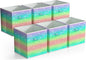 Sorbus 11 Inch Fabric Storage Cubes - Sturdy Collapsible Storage Bins & Handle - 6 Foldable Baskets for Organizing Clothes - Multi Colored Storage Baskets for Shelves (Colorful With Stars, 11 Inch)