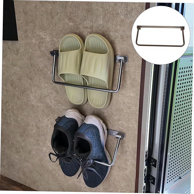 Cabilock Slim Hanging Shoe Rack Space-saving over Door Shoe Organizer for Camping and Travel Lightweight and Foldable