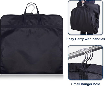 KIMBORA 43" Suit Bags for Closet Storage and Travel, Gusseted Hanging Garment Bags for Men Suit Cover With Handles for Clothes, Coats, Jackets, Shirts（3 Packs）