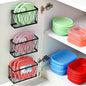 Rise age Tupperware Organizer for Cabinet, Adhesive Cabinet Door Organizer Wall Mounted Lid Organizer No Drill Kitchen Cabinet Organizers Storage for Slim Space 3 Pcs Black Stainless Steel