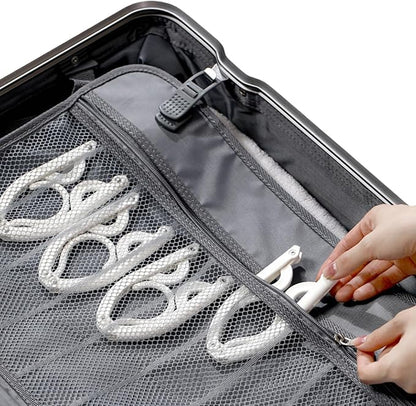 20Pcs Travel Hangers Space Saving Portable Folding Coat Hangers Travel Accessories Essentials for Traveling Camping Flying RV Cruises Suitcase Foldable Clothes Drying Rack (White)