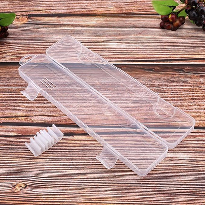 Transparent Tableware Storage Case, Portable Flatware Utensil Box, Clear Cutlery Organziers Container for Spoon Fork Chopsticks for Travel Camping Picnic (B)
