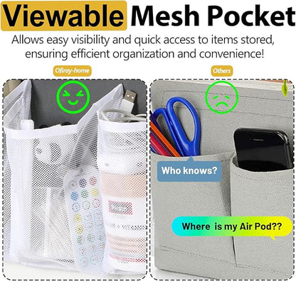 RV Shoe Storage for Bedside - 16 Extra Large Pocket Wall Mounted Entryway Shoes Rack, Bed Hanging Pocket Organizer, Bedside Caddy for Shoes and Tool Accessories,RV & Camper Essentials 2 Pack