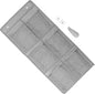 Wall Mounted Shoe Organizer Rack with 6 Mesh Pockets and Shoehorn, over Door Hanging Narrow Shoe Storage for Closet and Bedroom Organization, 2pcs Set