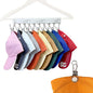 Perfect Curve Baseball Cap Hanger - Store 10 Caps with Button Clips, Silicone & Metal Construction, White, 1-Pack