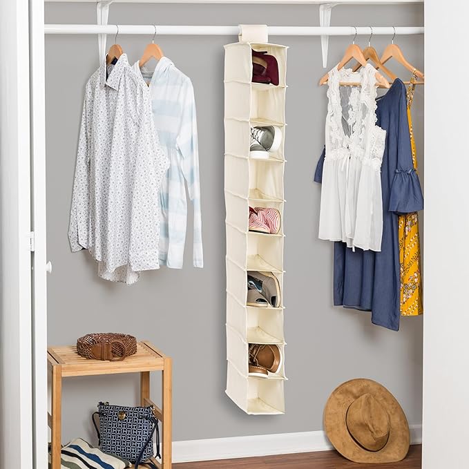 Honey Can Do 10 Shelf Shoe Org, Natural SFT-01254 Natural