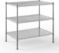 24" Deep x 36" Wide x 34" Height Wire Shelving Kit | 3-Tier | NSF Commercial Storage Rack Unit