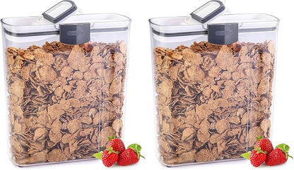 ProKeeper Cereal Keeper, 3-Quart, Airtight Seal, BPA-Free Plastic Storage Container (Pack of 2)