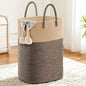 Laundry Basket,Woven Cotton Rope Laundry Hamper,Versatile Storage for Dirty Clothes,Baby Toys,and Blankets in Bathroom, Nursery,and Living Room (Jute, 100L)