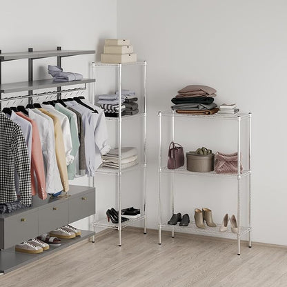 14" Deep x 36" Wide x 54" Height Wire Shelving Kit | 3-Tier | NSF Commercial Storage Rack Unit
