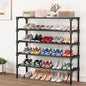 SAN HE Long Shoe Rack-Shoe Organizer 5 Tier Shoe Rack for Closet Front Door Entryway Garage, Stackable Free Standing and Freely Combinable Shoe Storage, Space Saving Small Shoe Shelves.