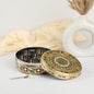 NAVRANG Stainless Steel Spice Box Masala Box/Dabba Decorative Meenakari (7 Steel Cups With 1 Spoon) Multi Colour