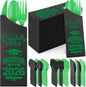 Funnymoom 400 Pcs 2026 Graduation Wrapped Silverware Bags Holder - Disposable Dinnerware Set Includes Plastic Spoons Knives and Forks, Class of 2026 Parties School Congrats Supplies(Black and Green)