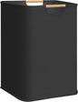 STORAGE MANIAC 1-Pack Large Laundry Hamper, 100L (26.4 Gal) Collapsible Laundry Basket with Bamboo Handles, Freestanding Waterproof Clothes Hamper for Laundry Room, Bedroom, Dorm, Towels, Toys, Black