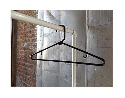Nahanco Plastic Clothes Hangers, Black, 24/Pack (TBBHU)