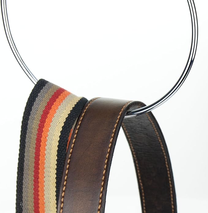HANGERWORLD Pack of 3 Pack Belt Organizer for Closet Rack Chrome Ring Hanger for Belts Ties Scarves and Accessory Storage