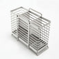 INEX Rectangular Cutlery Holder Caddy (Stainless Steel, 5.1" H x 6.1" W x 3.1" D (Stand-type))
