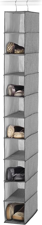 Whitmor Hanging Shoe Shelves - Crosshatch Gray