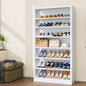 Tall Shoe Cabinet, 7 Tiers 30-35 Pairs Heavy Duty Metal Freestanding Shoe Rack, Vertical Shoe Storage Organizer with Adjustable Shelves, Shoe Shelf for Entryway, Bedroom (White, 55" H)