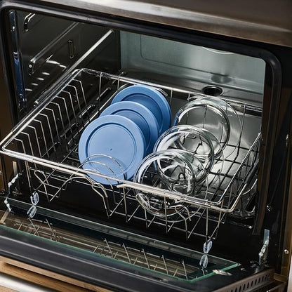 12-Piece Glass Food Storage Containers Set (6 Containers + 6 BPA-Free Lids) | 2-Cup, Leakproof | Microwave, Freezer, Oven & Dishwasher Safe | Ideal for Meal Prep & Pantry Organization, Deep Navy