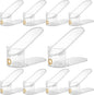 Shoe Slot Organizer 10 Pack - Shoe Slots，Can Save 50% of Shoe Stackers Space，Adjustable Shoe Stacking Device, Double-Layer Design for Shoe Slots Organizer for Closet. (Pattern, 10 Pack)