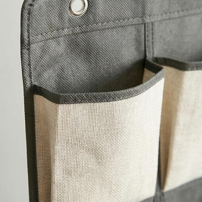 Simplify 20 Pocket Over The Door Hanging Shoe Organizer in Cashmere