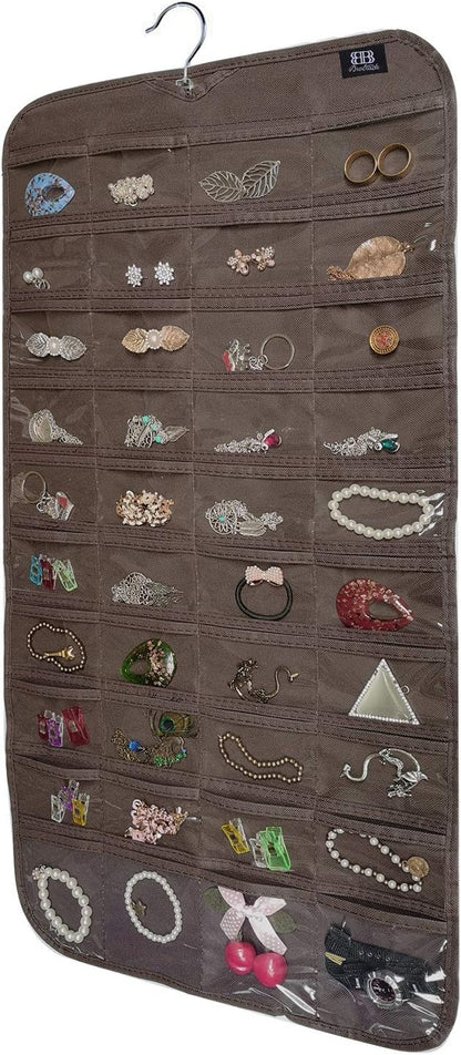 BB Brotrade Hanging Jewelry Organizer,Accessories Organizer,80 Pocket Organizer for Holding Jewelries